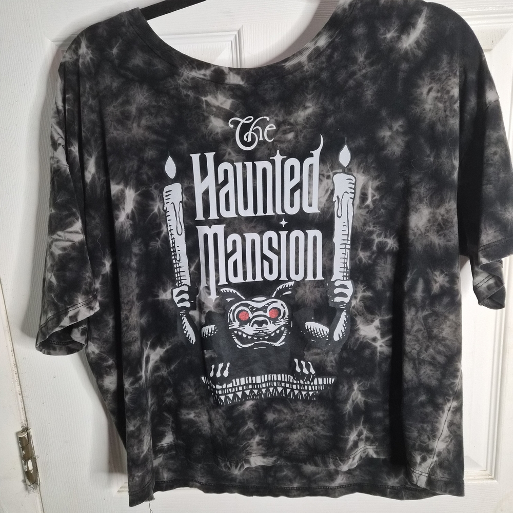 The Haunted Mansion Kids Tie-Dye Shirt - Black